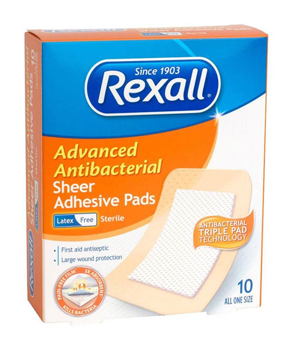 Rexall Advanced Antibacterial Sheer Adhesive Bandages - Xl 10 Ct