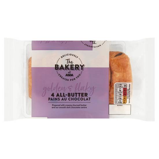 Asda The Bakery 4 All-Butter Pains Au Chocolat