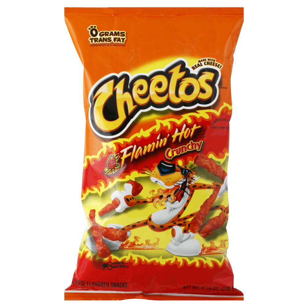 Cheetos Flamin' Hot Crunchy Snacks (cheese)