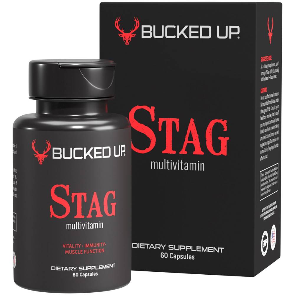 Stag Multivitamin For Men - Vitality, Immunity & Muscle Function (60 Capsules)
