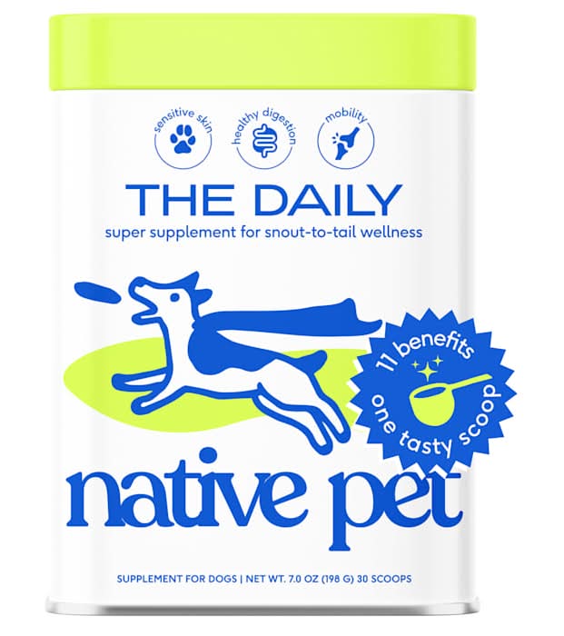 Native Pet The Daily Powder 11-in-1 Multivitamin Supplement for Dogs, 7 oz.