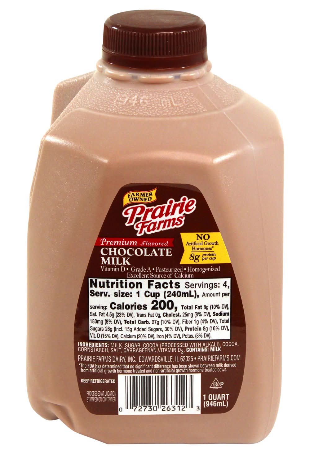 Prairie Farms Milk, Chocolate (33.3 oz)