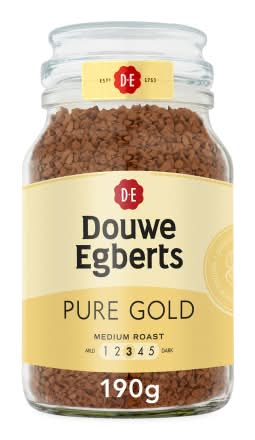 Douwe Egberts Pure Gold Medium Roast Instant Coffee (190g)