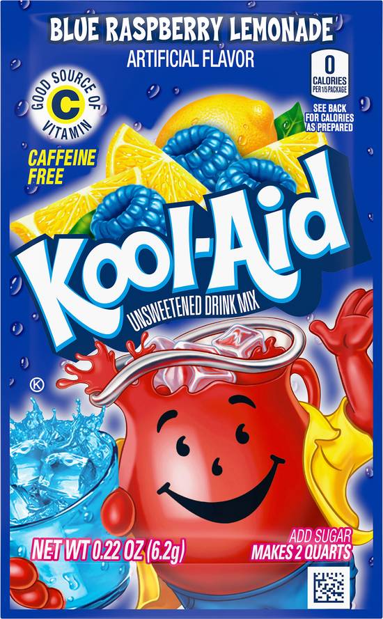 Kool-Aid Unsweetened Blue Raspberry Lemonade Drink Mix (0.22 oz)
