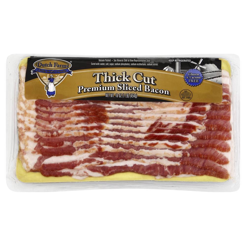 Dutch Farms Thick Cut Sliced Bacon (16 oz)