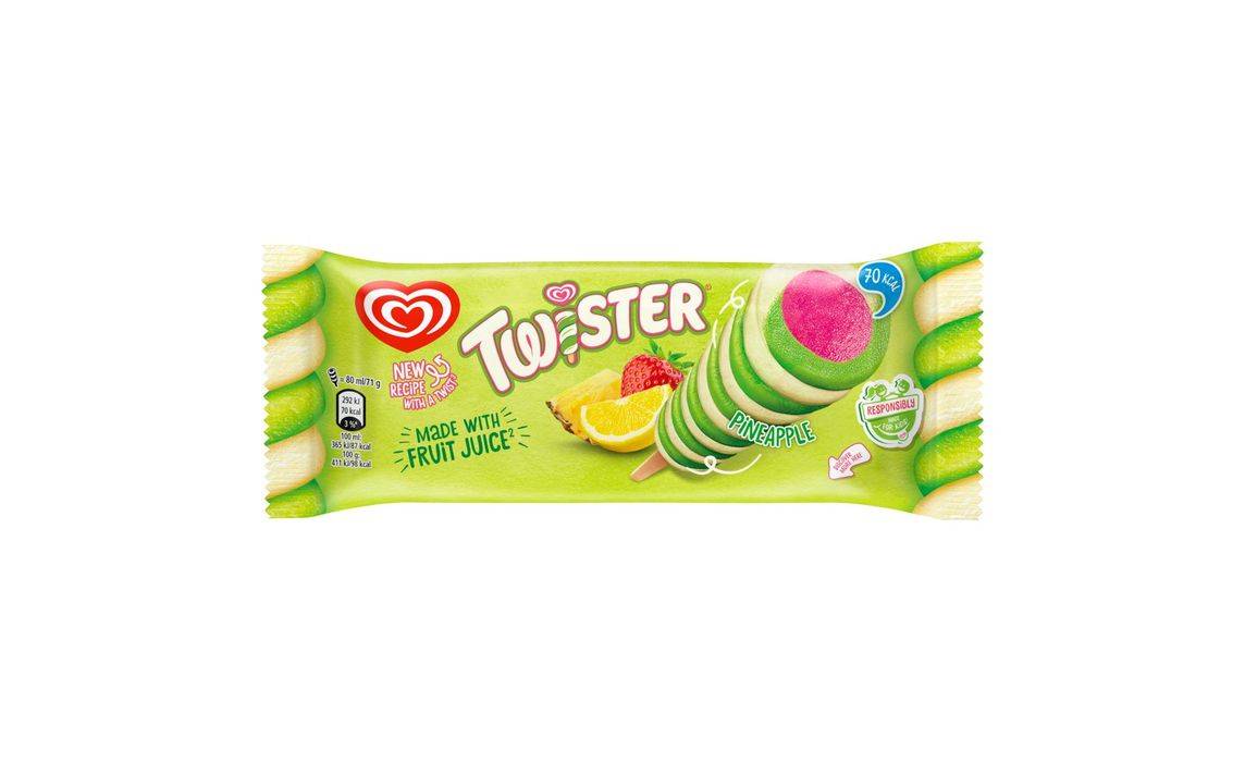 Wall's Twister Pineapple IceLolly 80ml (404829)