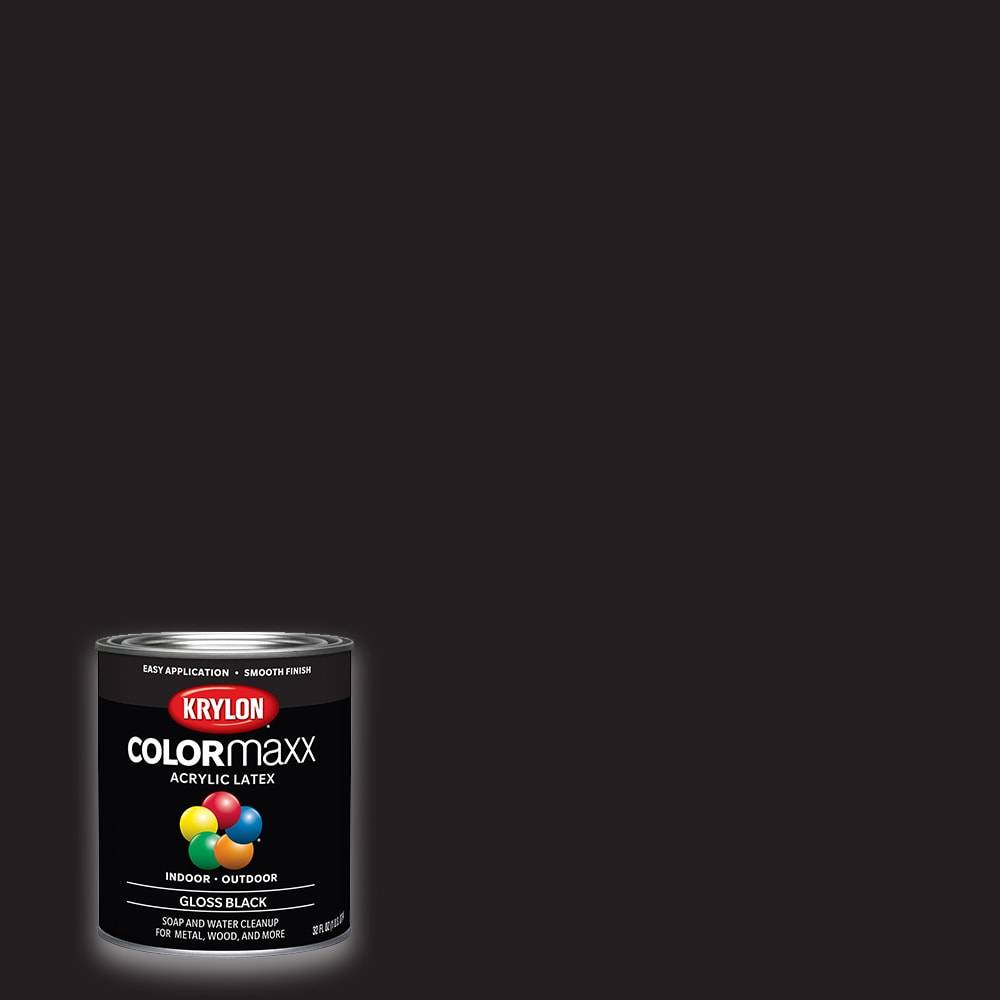 Krylon Black Acrylic Paint (1-quart) | K05617007