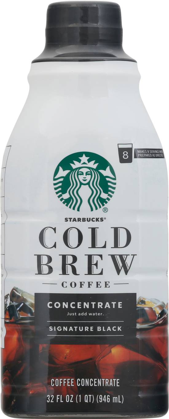 Starbucks Cold Brew Medium Roast Signature Black Coffee Concentrate (32 fl oz)