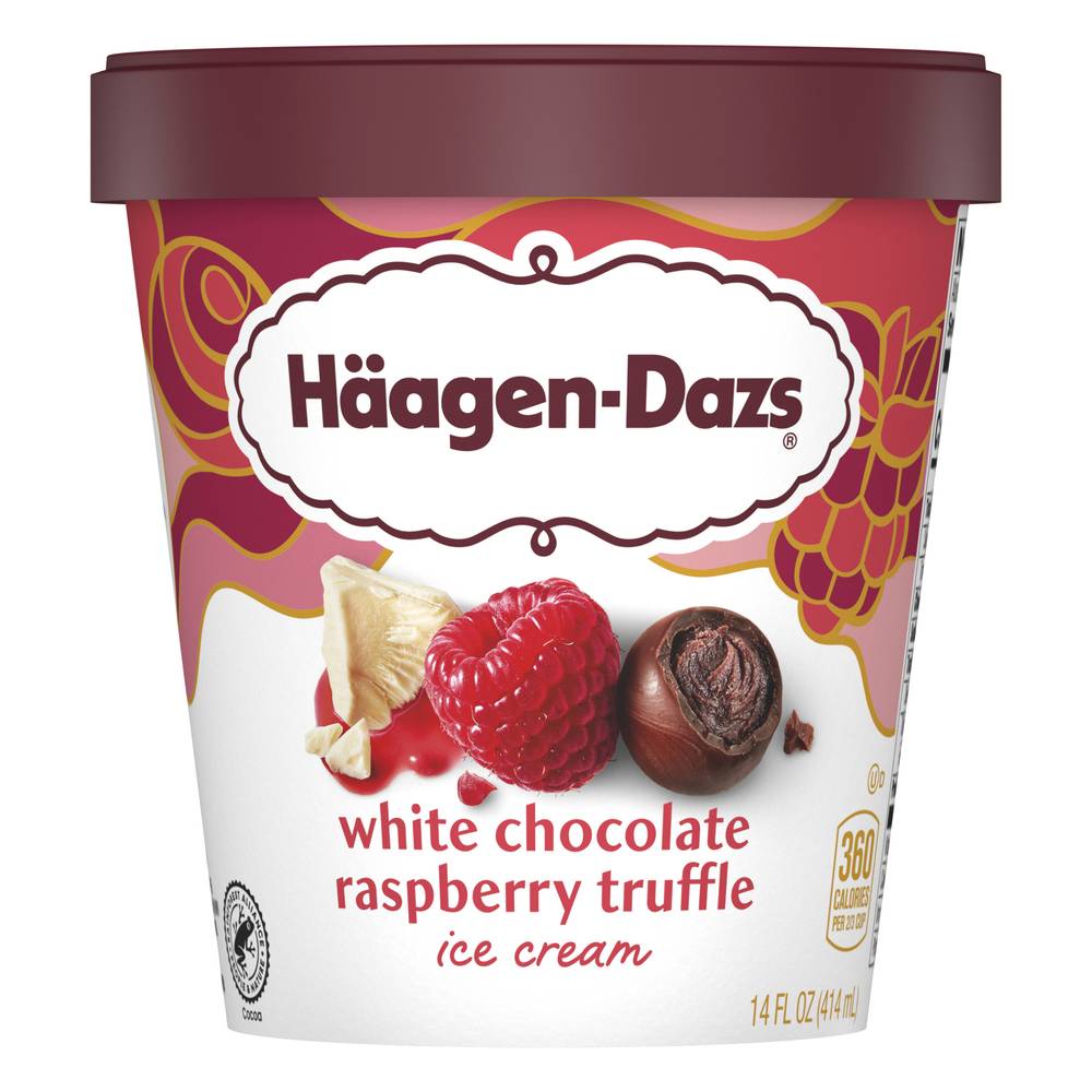 Häagen-Dazs White Chocolate Raspberry Truffle Ice Cream (14 fl oz)