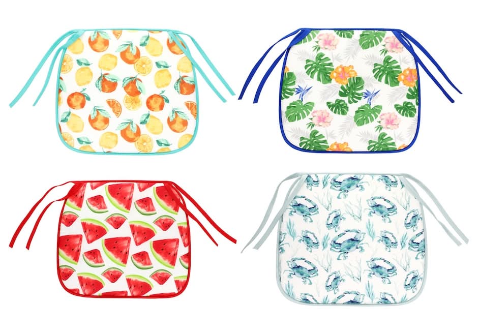 Home Collection Summer Party Chair Pads, Assorted Designs, 1-ct.