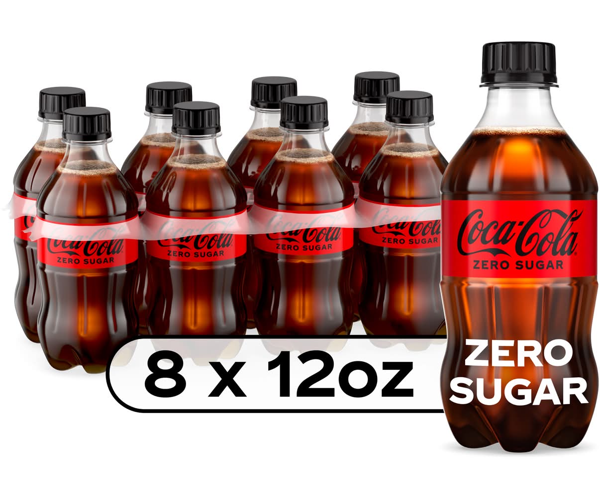 Coca-Cola Zero Sugar Soft Drink (8 x 12 fl oz)