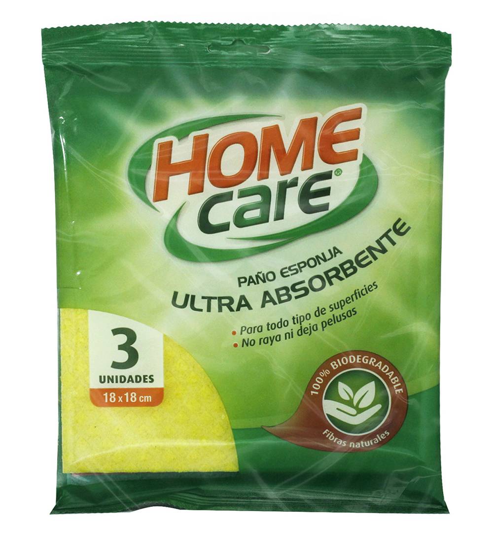 Home Care · Paño esponja (3 un)