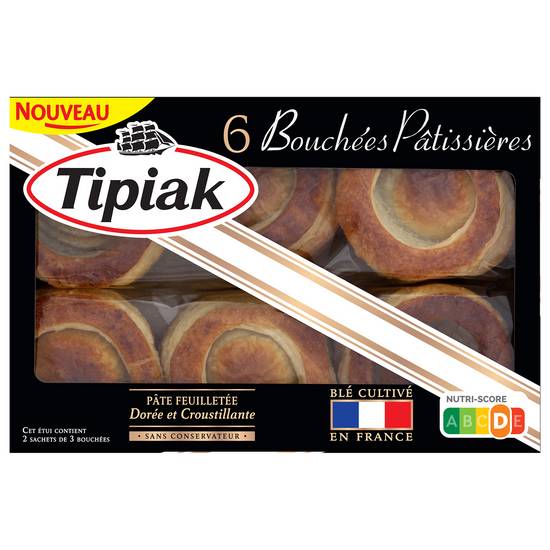 Tipiak - Bouchées pâtissières prêtes à garnir (6 pièces)
