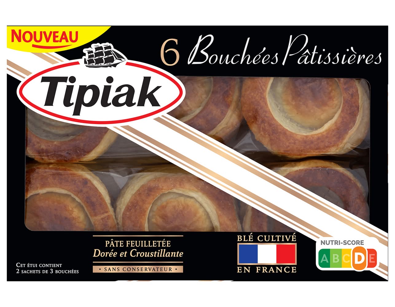 Tipiak - Bouchées pâtissières prêtes à garnir (150g)