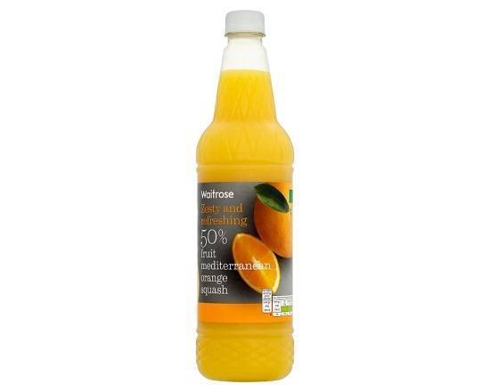 Waitrose 50% Fruit Mediterranean Orange Squash 1 litre