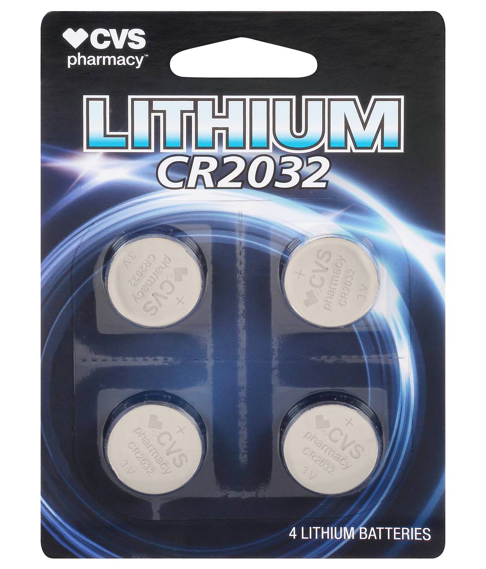 CVS Pharmacy Cr2032 Lithium Batteries (4 ct)