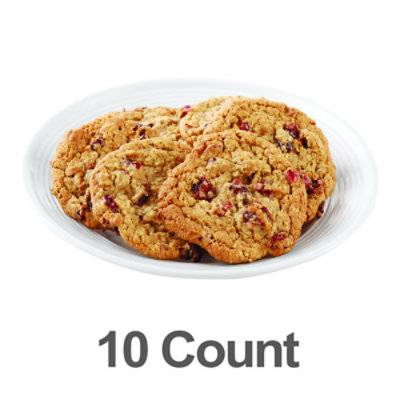 Bakery Cookies Jumbo Cranberry Oatmeal Raisin 10 Count - Each