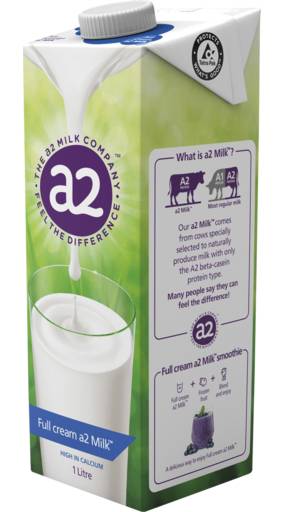 a2 Milk Australia Full Cream Pasteurized Milk (1L)