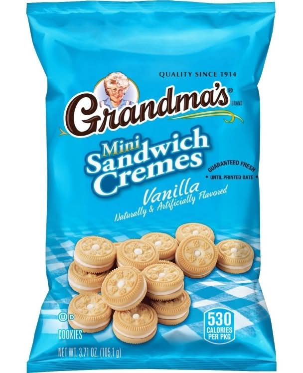 Grandmas Frito Lay Vanilla Mini Cookies 3.71 Oz (24 units)