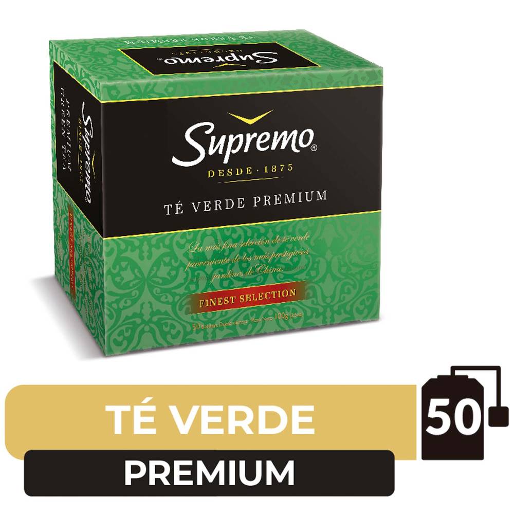 Supremo té verde premium (50 u)