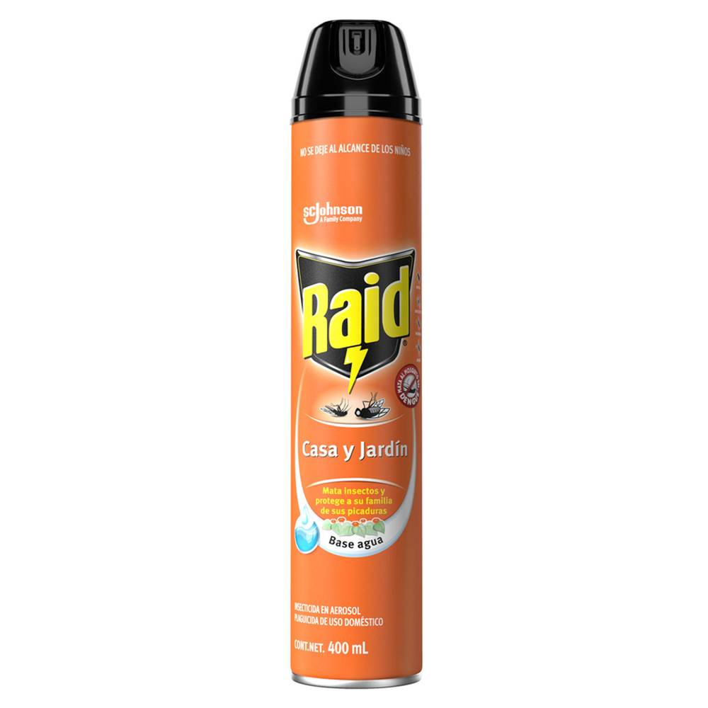 Raid insecticida casa y jardín