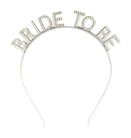 Celebrate It Bride To Be Headband, 7.08x7.08 in, Silver