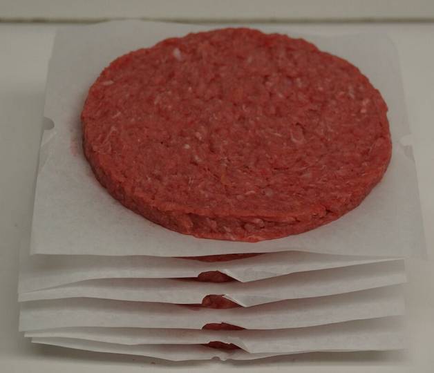 Frozen Beef Hamburger 80/20 Patty 8oz Flat - 10 lbs (1 Unit per Case)