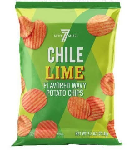 7-Select Chile Lime Wavy Chips 2.5oz
