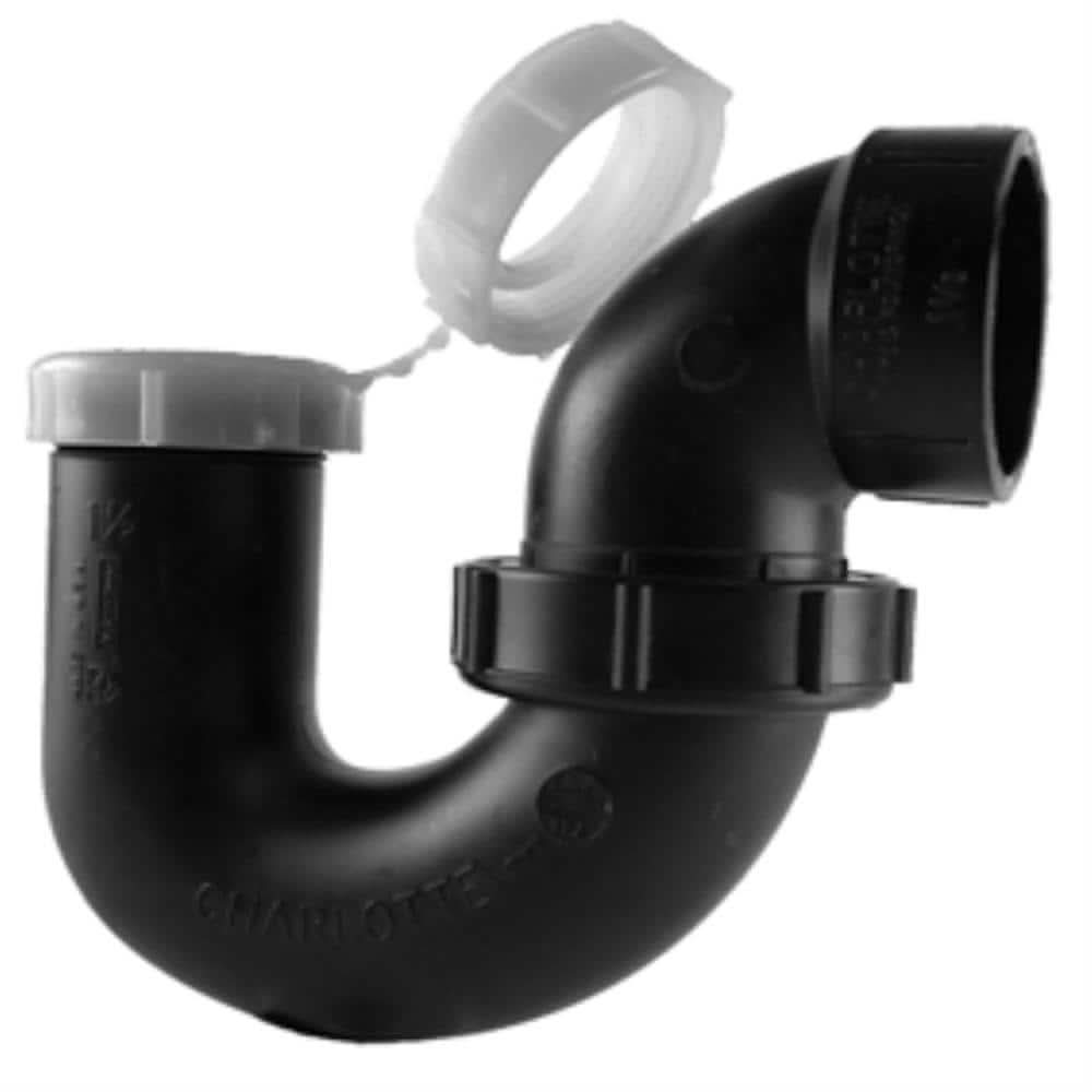 Charlotte Pipe 1-1/2-in ABS DWV Fitting for Non-Potable Water, Black, Schedule 40, NSF Safety Listed