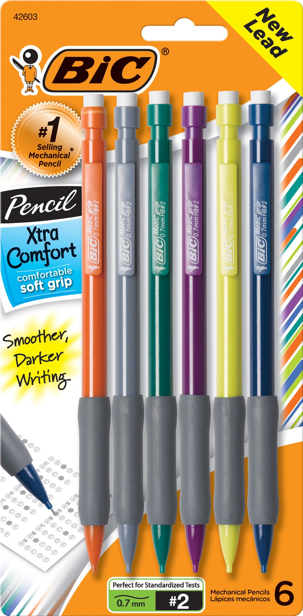BiC No. 2 Xtra Comfort Mechanical Pencils (1.6 oz, 6 ct)