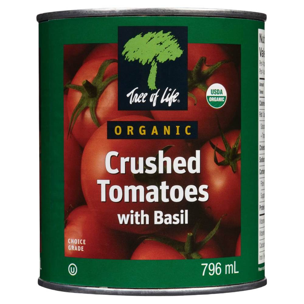 Tree Of Life Organic Crushed with Basil Tomatoes (796 ml)