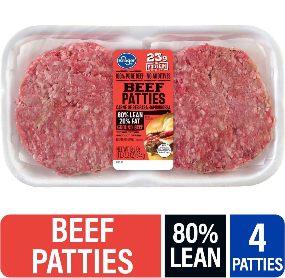 Kroger® 80/20 Ground Beef Patties
