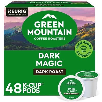 Green Mountain Dark Magic Coffee Keurig® K-Cup® Pods, Dark Roast, 48/Box (81911/15171)