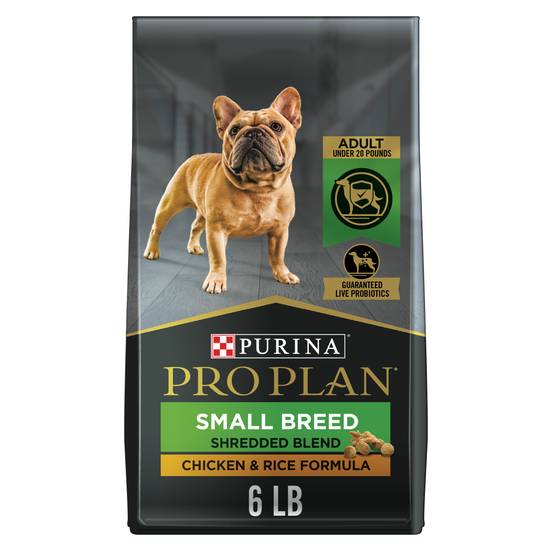 Pro Plan Purina Small Breed With Probiotics For Dogs (chicken-rice shredded blend)