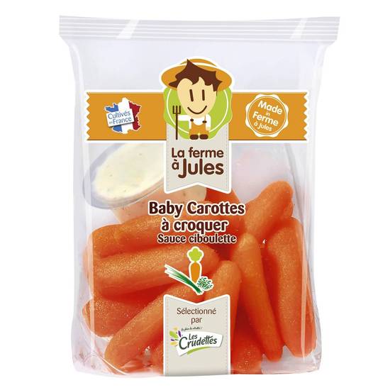 Les crudettes - Baby carotte + sauce - Sachet de 200 g