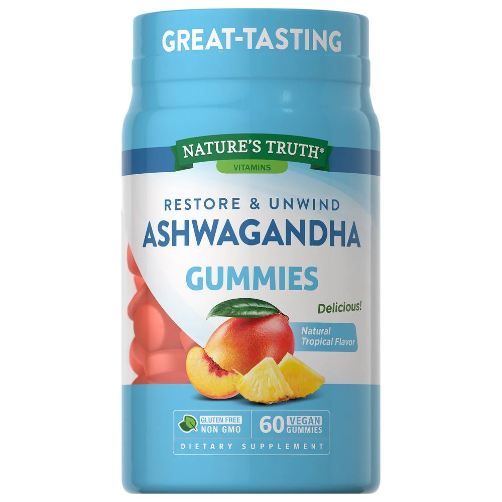 Nature's Truth Restore & Unwind Ashwagandha Tropical Gummies (9.6 oz)