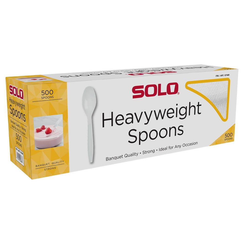 Solo Heavyweight White Spoons (500 ct)