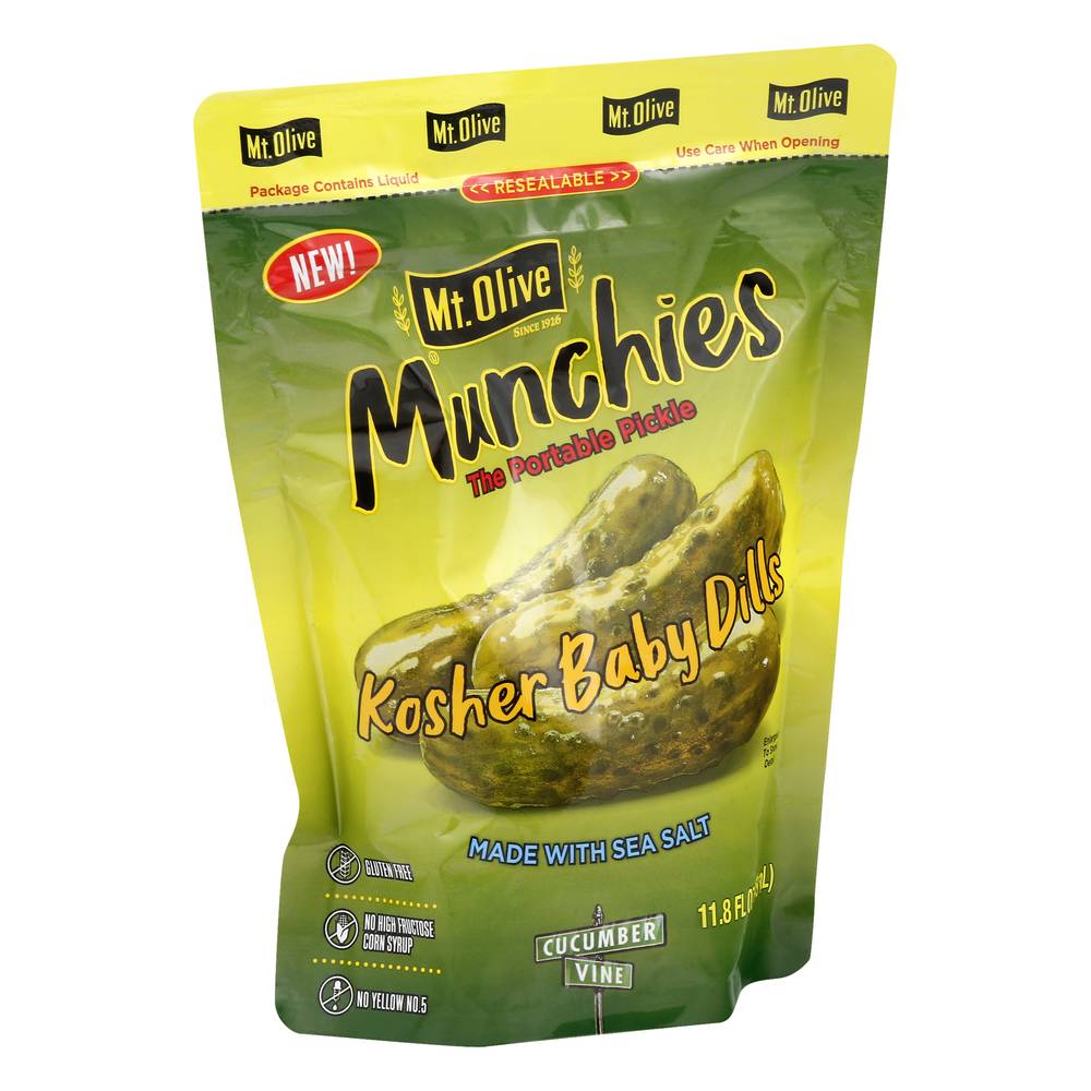 Mt. Olive Munchies Kosher Baby Dills (11.8 fl oz)