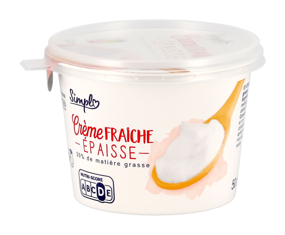 Simpl - Crème fraîche épaisse 30% m.g. (490g)