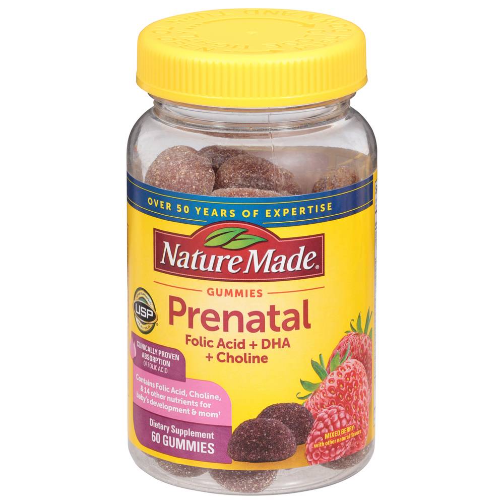 Nature Made Prenatal Mixed Berry Gummies (60 ct)