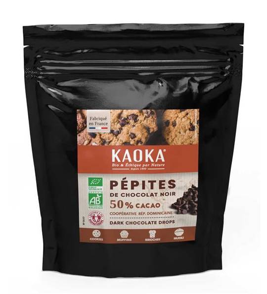 Chocolate Preto Pepitas 60% Cacau Bio Fa