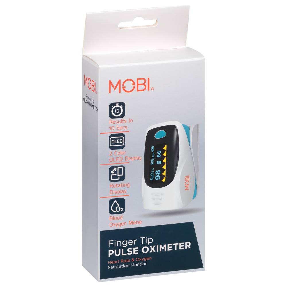 MOBI Finger Tip Pulse Oximeter, White