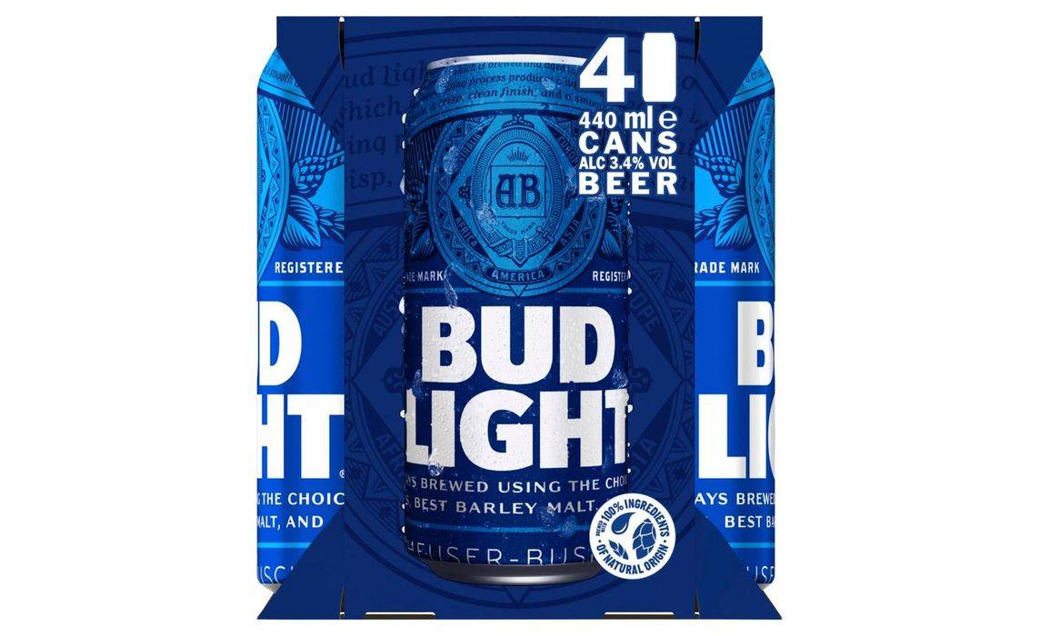 Bud Light Beer 4 X 440ml (405890)