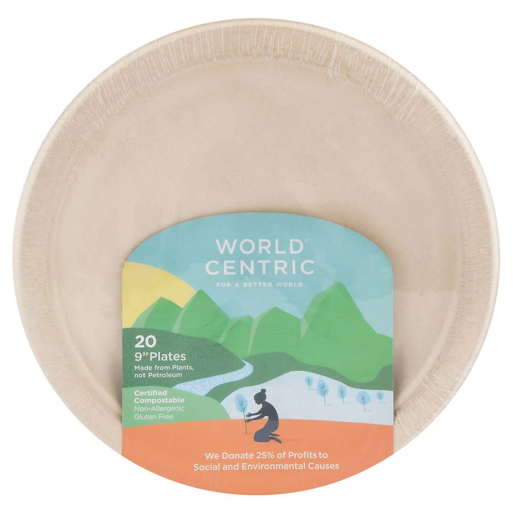 World Centric 9 In Compostable Plates