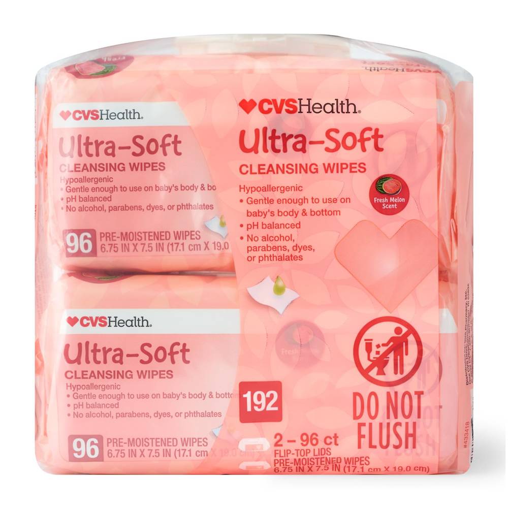 Cvs Health Fresh Melon Baby Wipes, 192 Ct