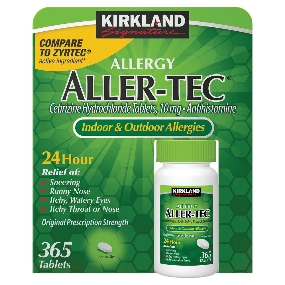 Kirkland Signature Aller-Tec 10 mg Tablets (365 ct)