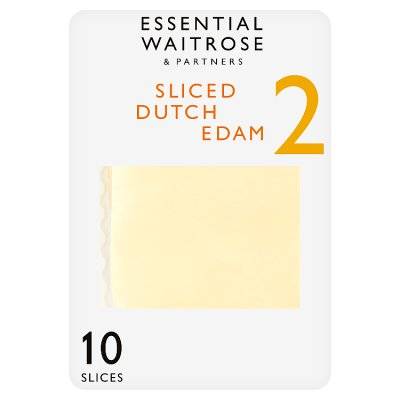 Waitrose & Partners Essential Sliced Dutch Edam Cheese (10 ct )