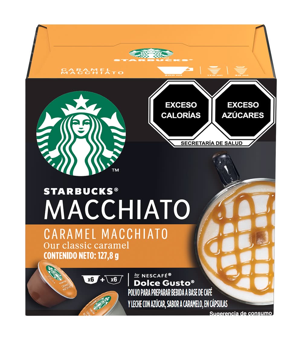 Starbucks · Cápsulas de café by nescafé dolce gusto, caramel macchiato (12 un)