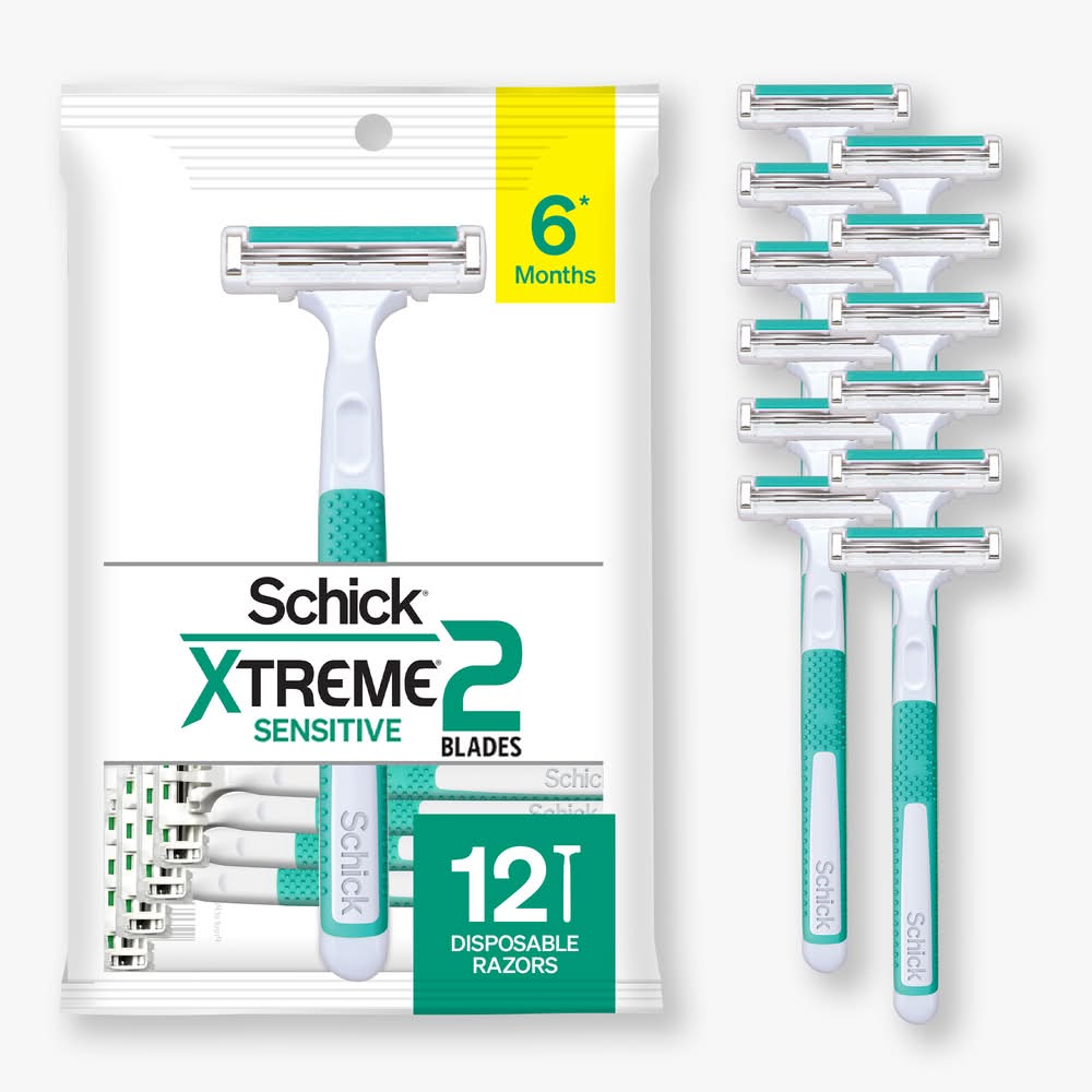 Schick Xtreme2 Sensitive Disposable Razor (3.2 oz)