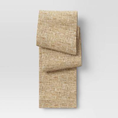 108"x14" Hamp Table Runner Natural - Threshold™